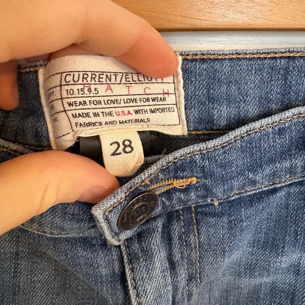 Current/Elliott HATCH denim maternity shorts, size 28 - Picture 3 of 3